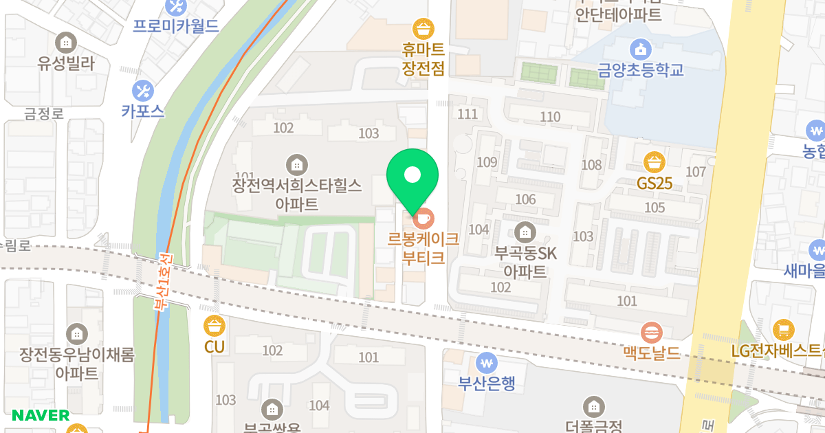 엘르빌 위치 지도 - 부산광역시 금정구 수림로20번길 13
