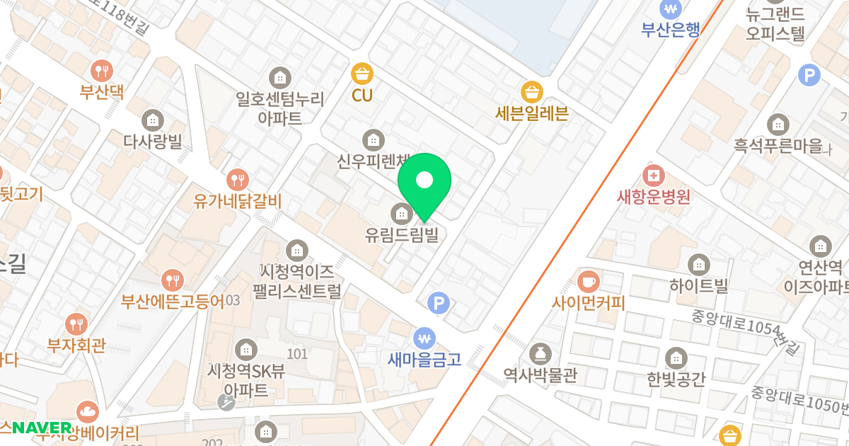 스위트빌 위치 지도 - 부산광역시 연제구 거제천로118번길 64
