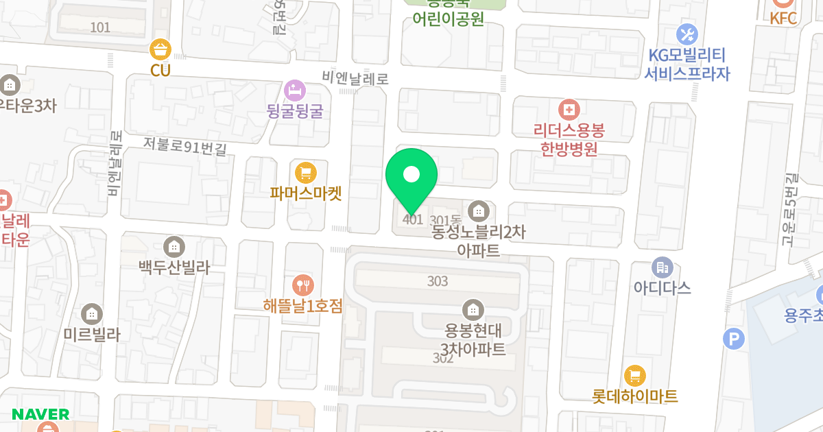 동성노블리 위치 지도 - 광주광역시 북구 설죽로251번길 40