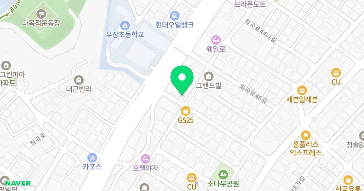 강서파크뷰 투웨니퍼스트 위치 지도 - 서울특별시 강서구 화곡로44길 3