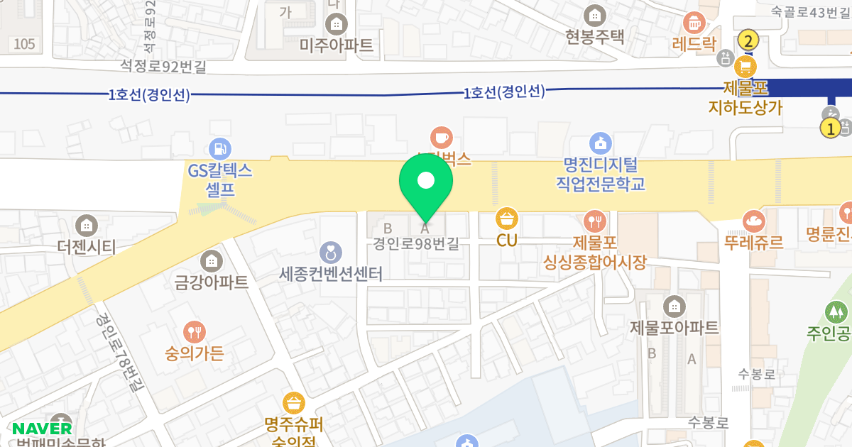 라임카운티A 위치 지도 - 인천광역시 미추홀구 경인로 102