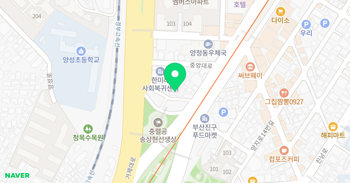 (402-21) 위치 지도 - 부산광역시 부산진구  14-7