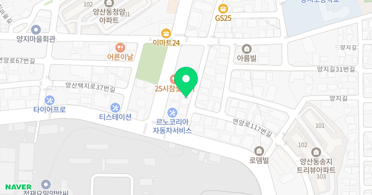 (1046) 위치 지도 - 광주광역시 북구 연양로105번길 5