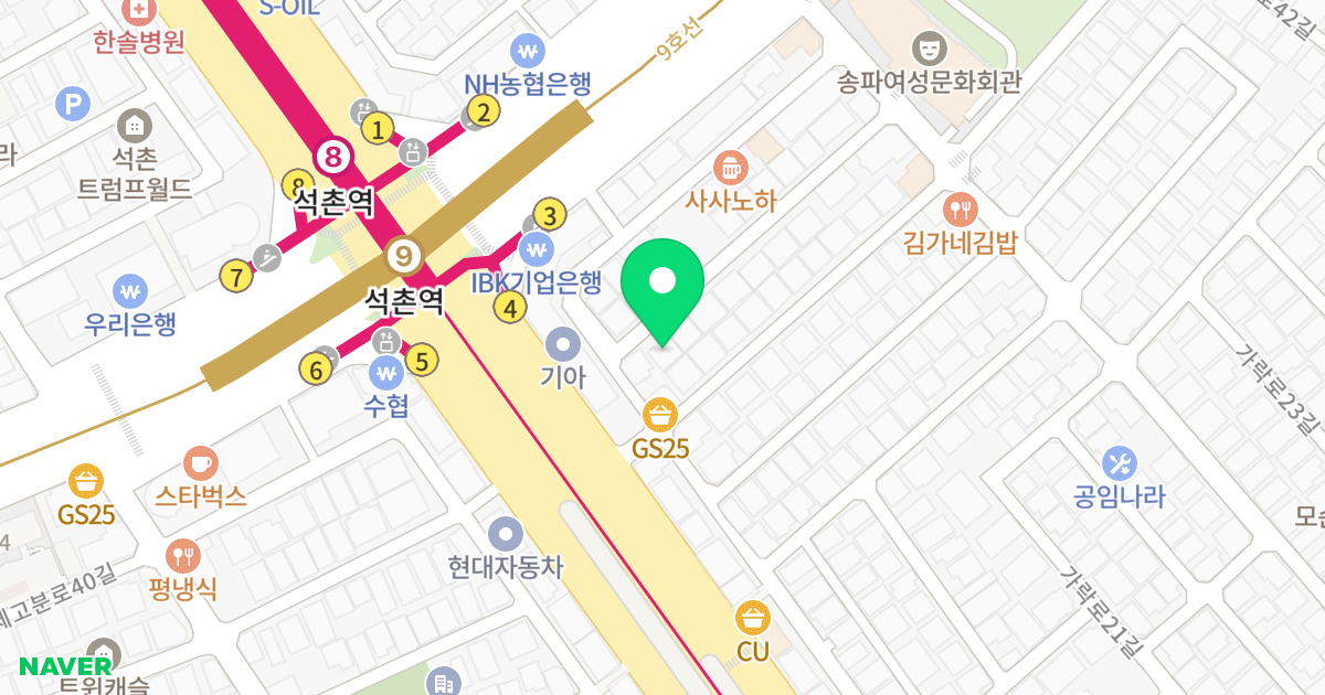 (86-20) 위치 지도 - 서울특별시 송파구 백제고분로42길 6-27