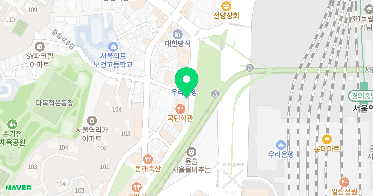 하람휴 위치 지도 - 서울특별시 중구 만리재로37길 3