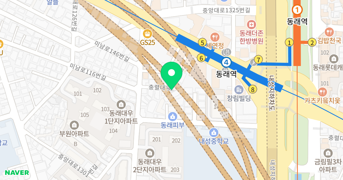 진공스마트빌 위치 지도 - 부산광역시 동래구 충렬대로148번길 13-1