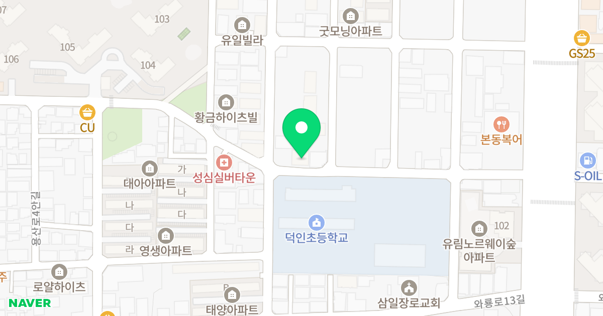제1동(415-5) 위치 지도 - 대구광역시 달서구 와룡로15길 42