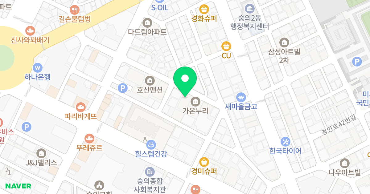 스타뷰 위치 지도 - 인천광역시 미추홀구 미추로19번길 21