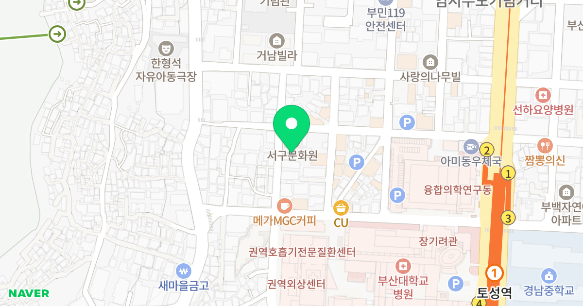 (20-1) 위치 지도 - 부산광역시 서구 까치고개로197번길 44