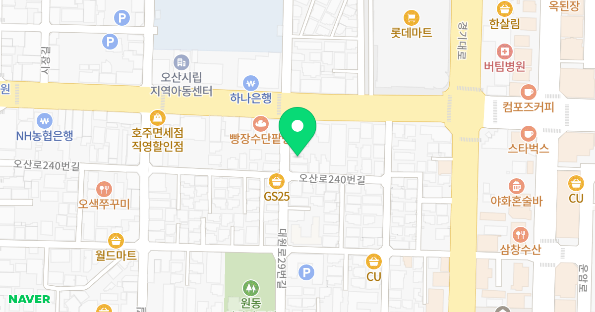 (753-20) 위치 지도 - 경기도 오산시 대원로29번길 24