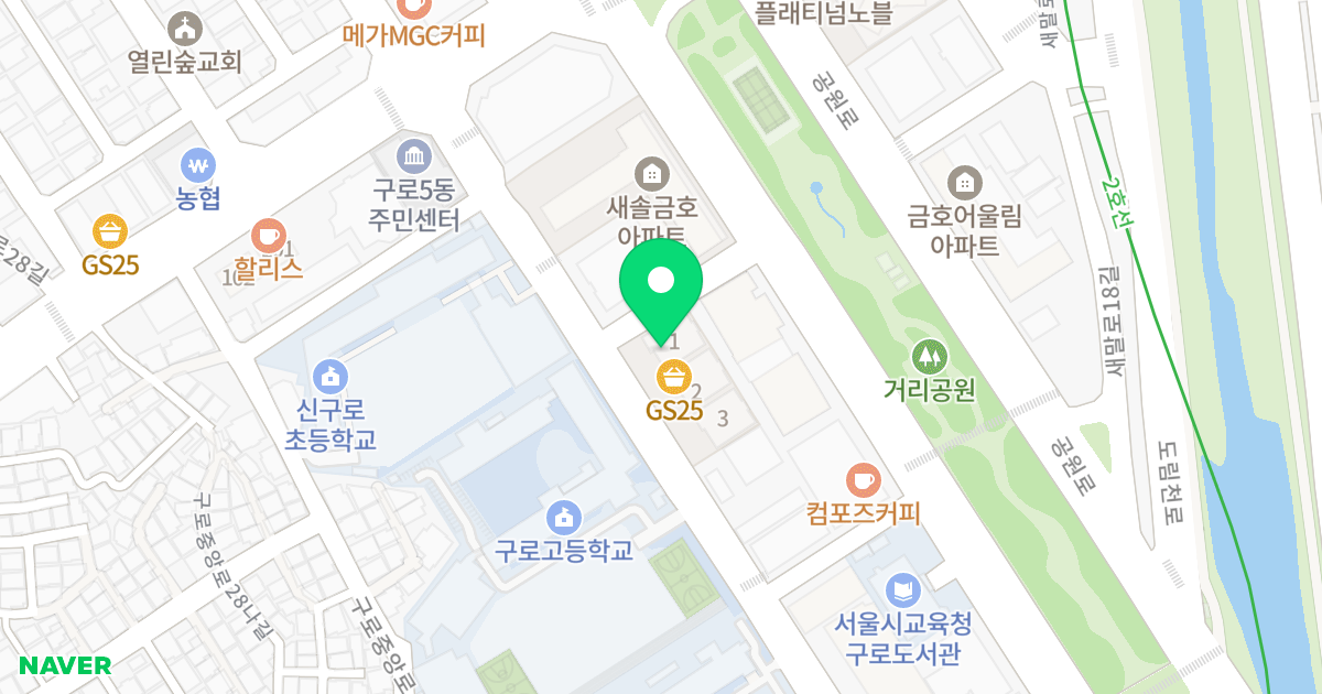 미주프라자 위치 지도 - 서울특별시 구로구 가마산로27길 60