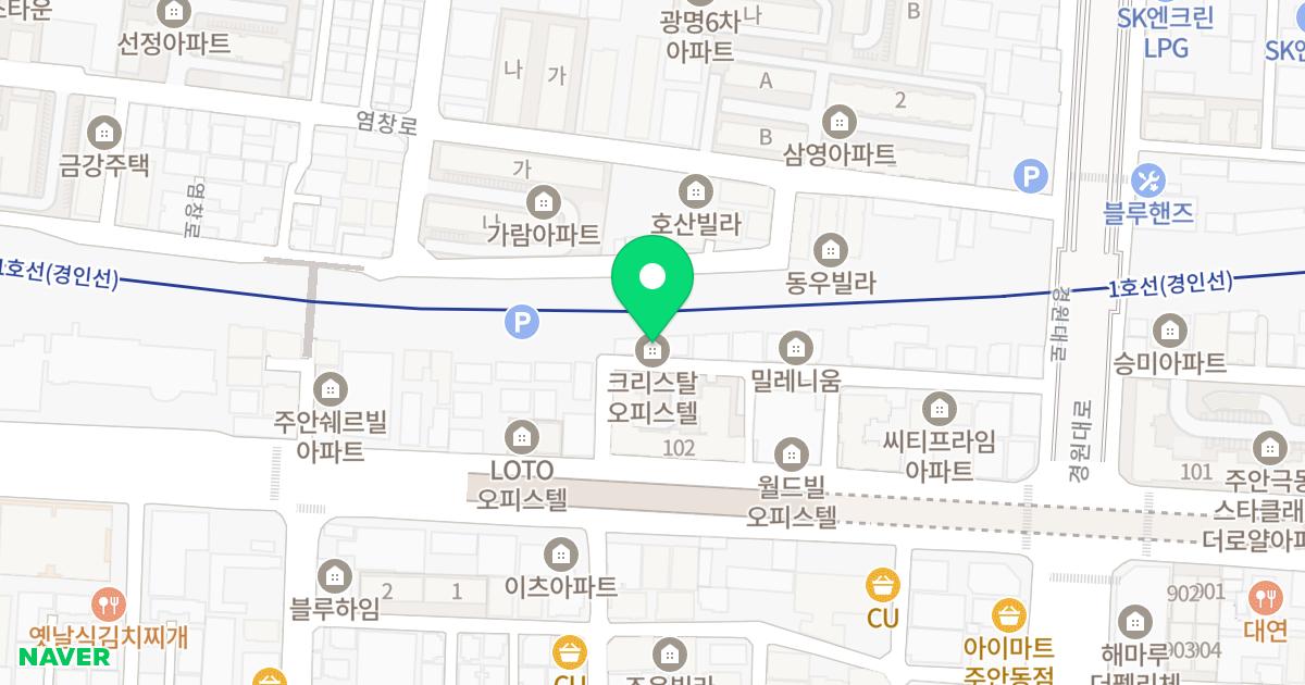 (965-3) 위치 지도 - 인천광역시 미추홀구  911-74