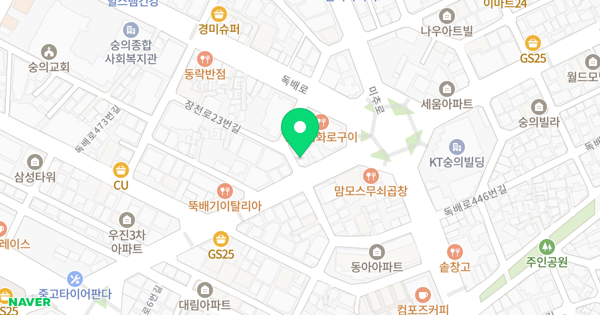 하모니 위치 지도 - 인천광역시 미추홀구 장천로23번길 2