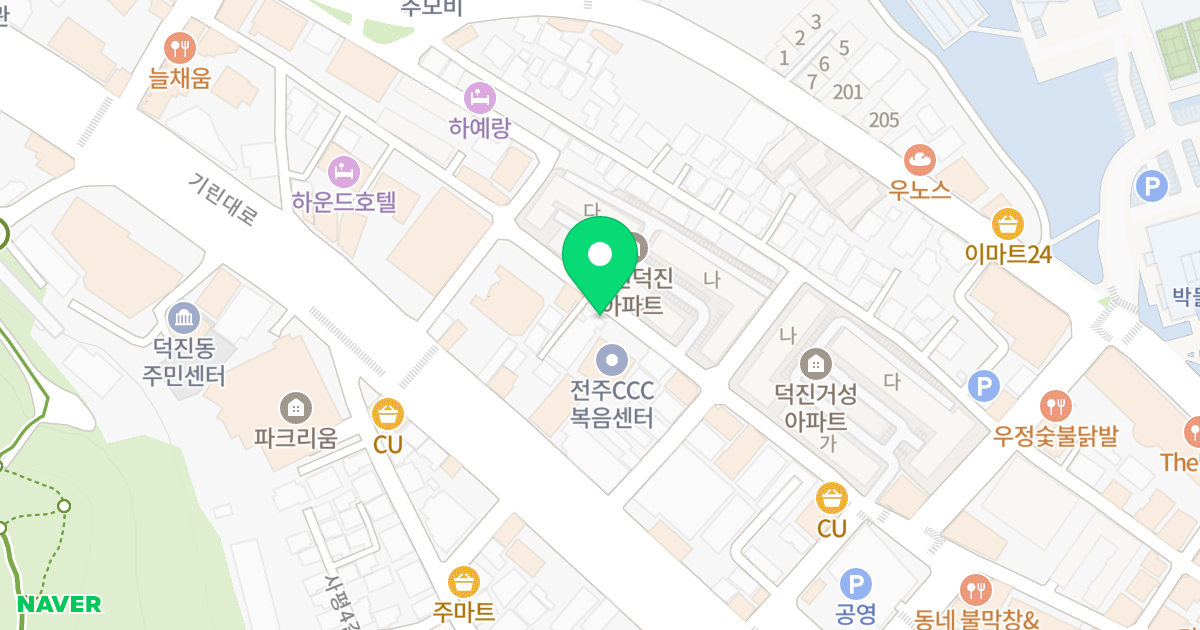 (1280-7) 위치 지도 - 전북특별자치도 전주시 덕진구  9-7