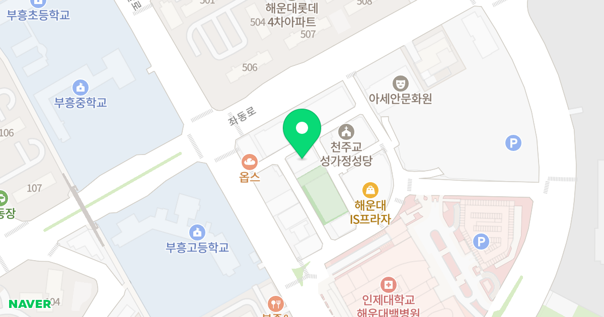 블루하이텔 위치 지도 - 부산광역시 해운대구 좌동순환로249번길 7-20