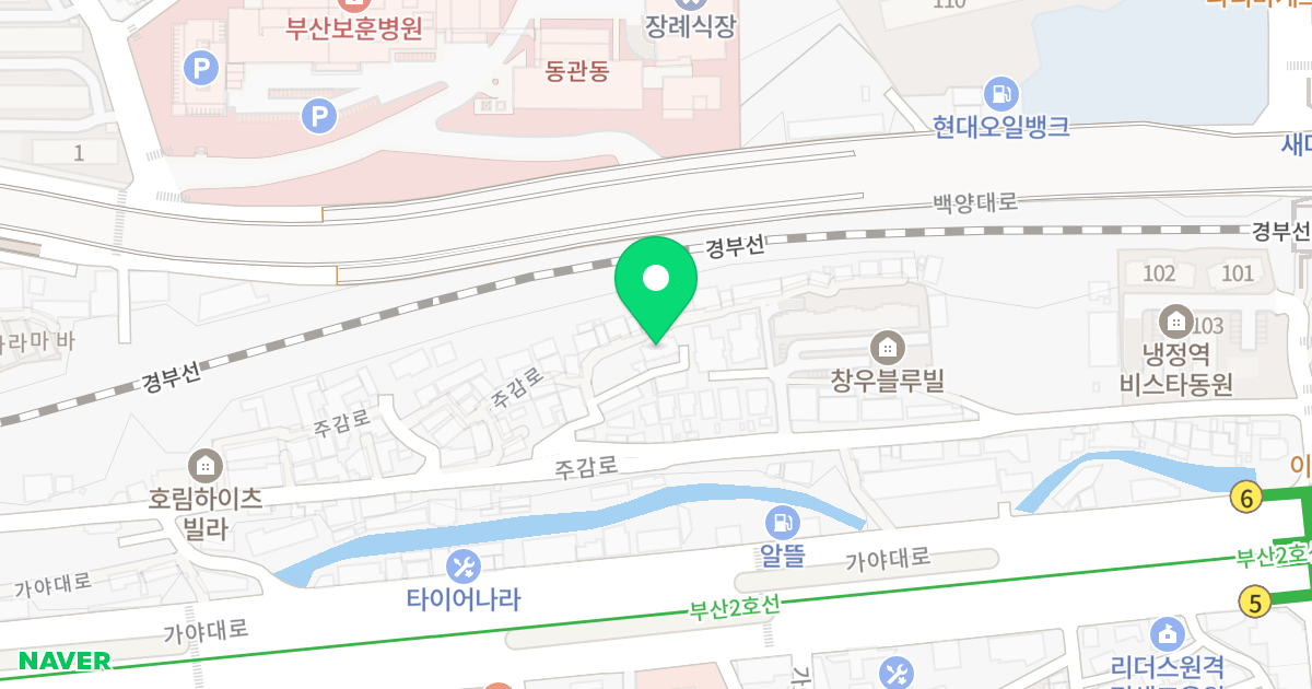 경향쉐르빌 위치 지도 - 부산광역시 사상구 주감로 201-24