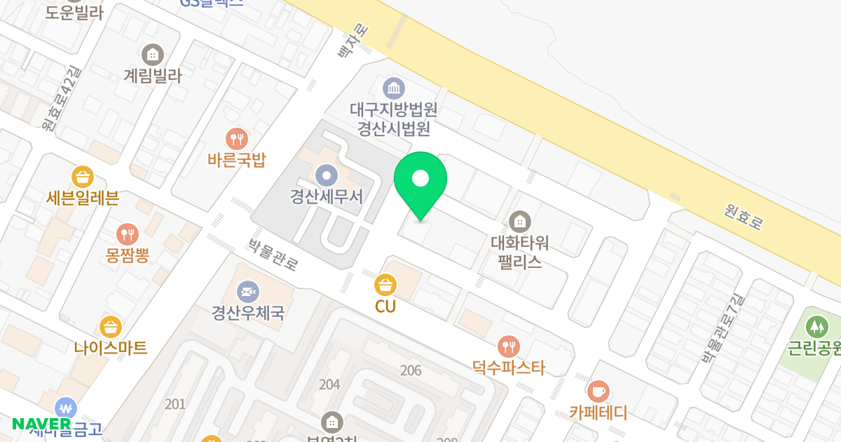 (636-1) 위치 지도 - 경상북도 경산시