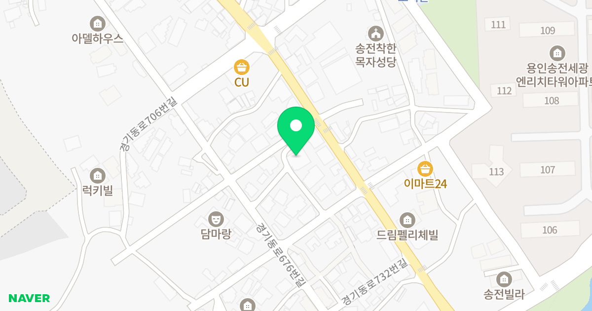 도영타운 위치 지도 - 경기도 용인시 처인구 이동읍 경기동로 716-1