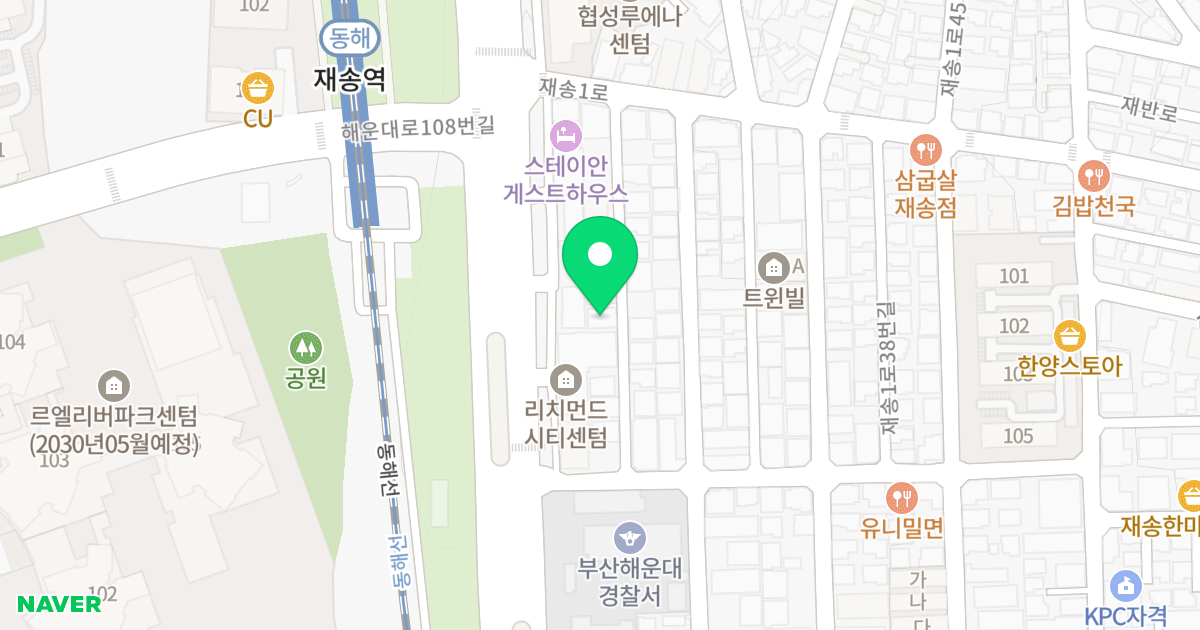 센텀경진빌 위치 지도 - 부산광역시 해운대구 재송1로14번길 24