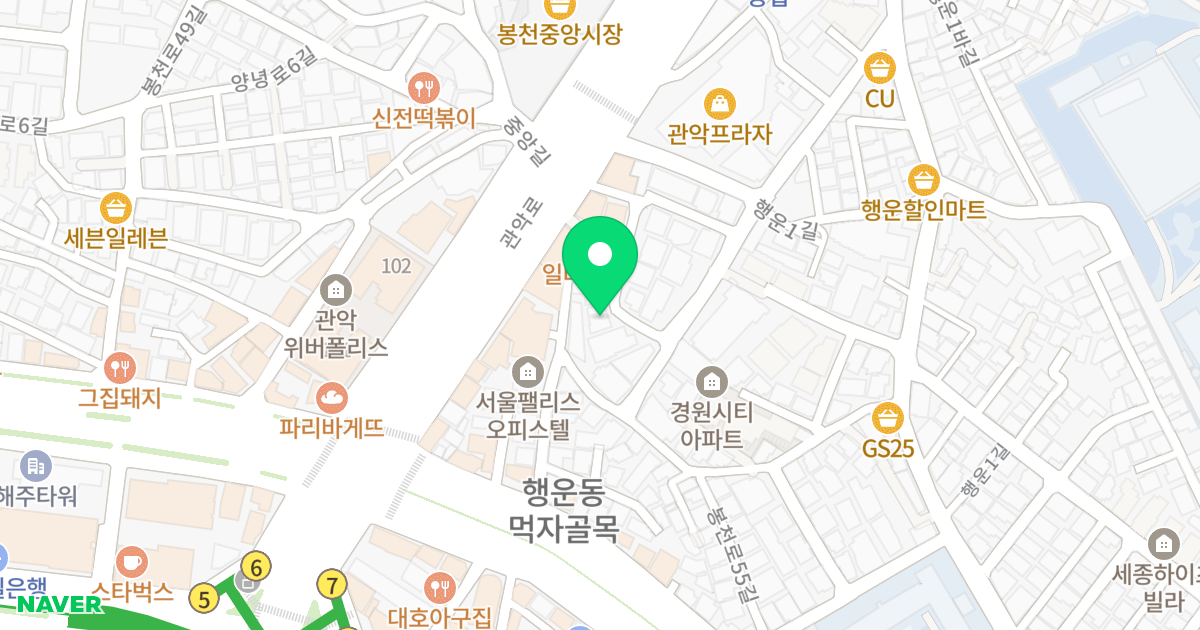 좋은 오피스텔 위치 지도 - 서울특별시 관악구 관악로 208-16
