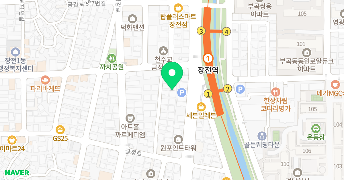 이레하우스-1 위치 지도 - 부산광역시 금정구 금정로149번안길 7