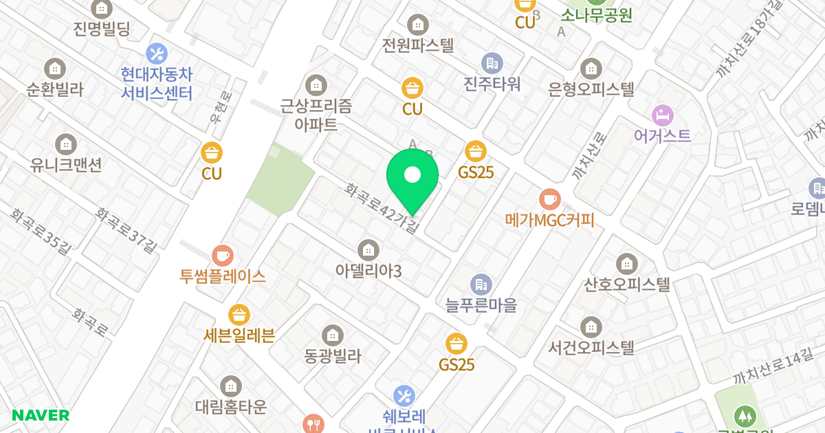 (24-551) 위치 지도 - 서울특별시 강서구 화곡로42가길 31