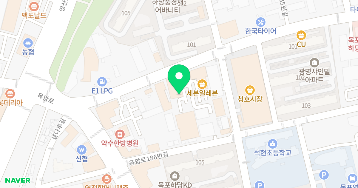 스타팰리스(1170-2) 위치 지도 - 전라남도 목포시 석현로 18