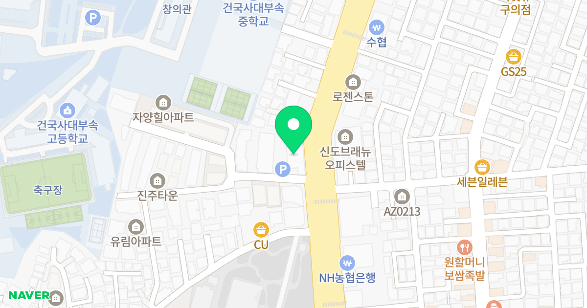 자양오피스텔 위치 지도 - 서울특별시 광진구 자양로 135