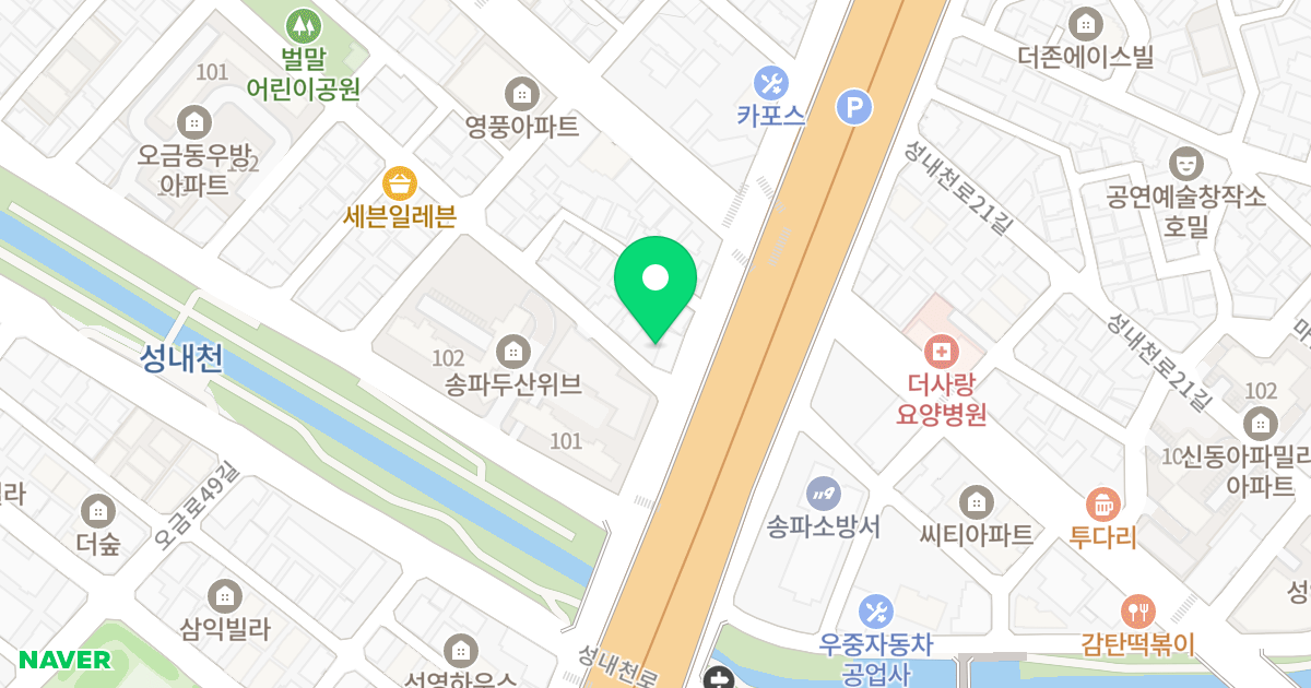 대산리버빌 위치 지도 - 서울특별시 송파구 문정로 249
