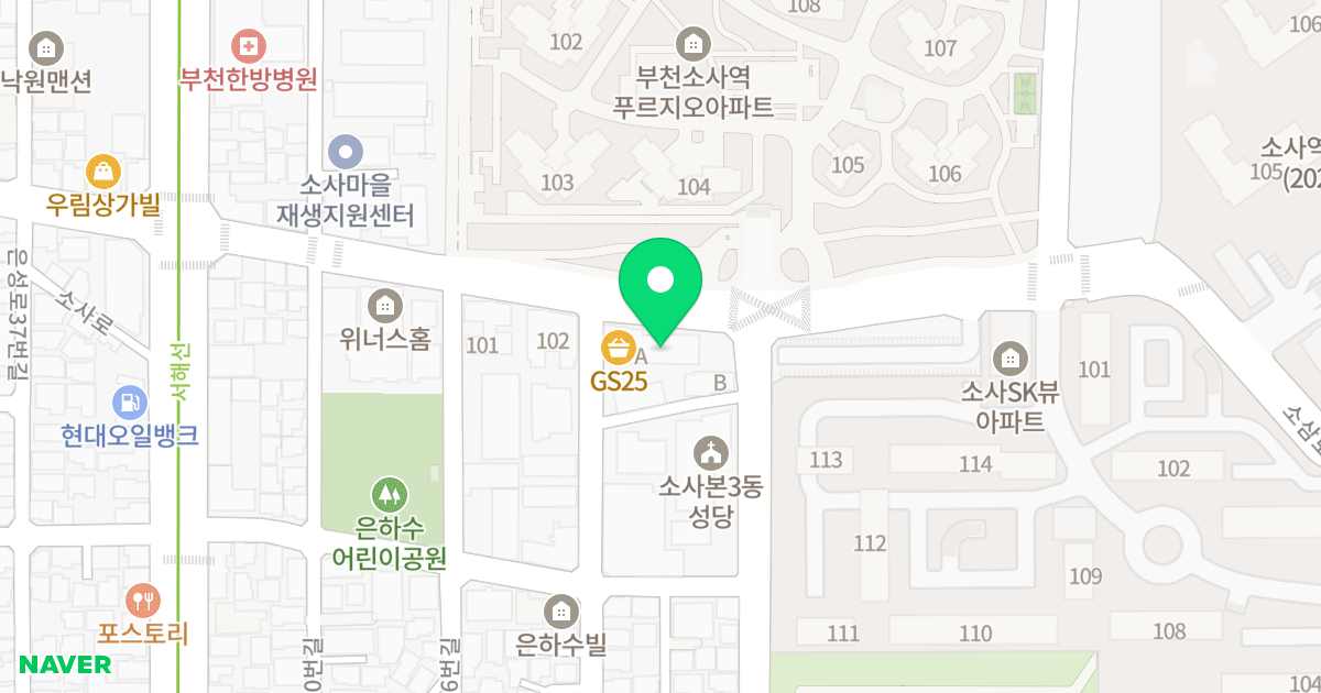 드림타워 위치 지도 - 경기도 부천시 소사구 소삼로 46