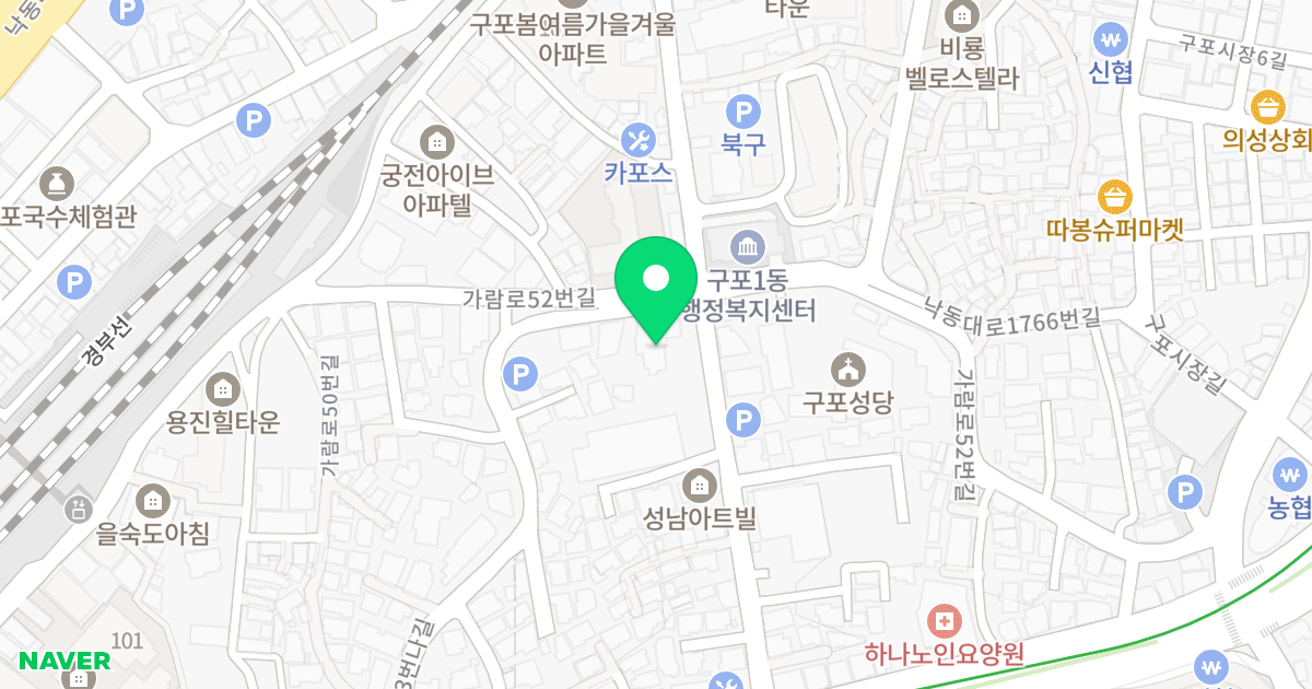 나루빌 위치 지도 - 부산광역시 북구 낙동대로1762번길 82