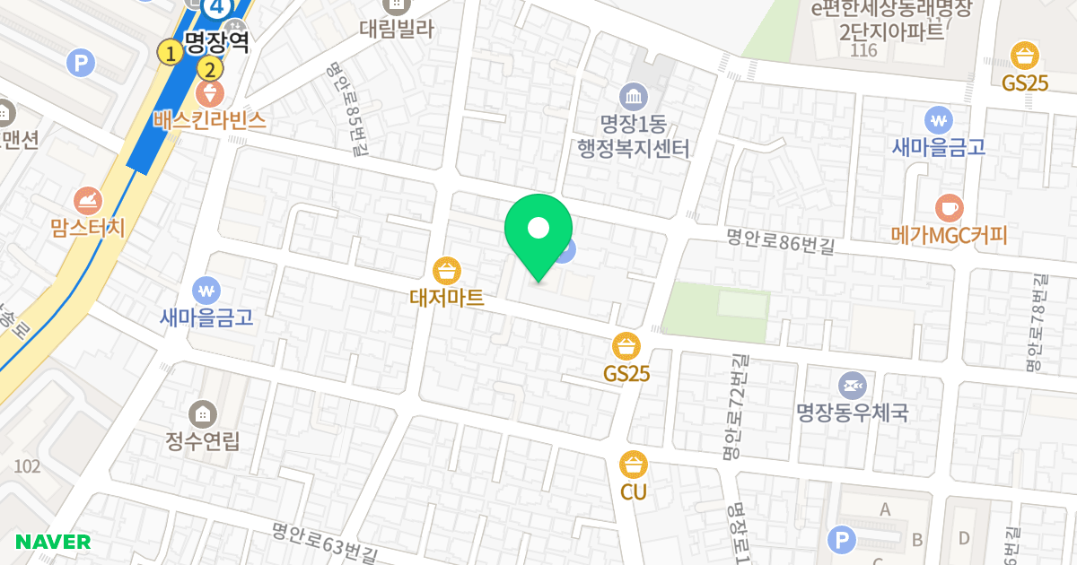 더 라임 A 위치 지도 - 부산광역시 동래구