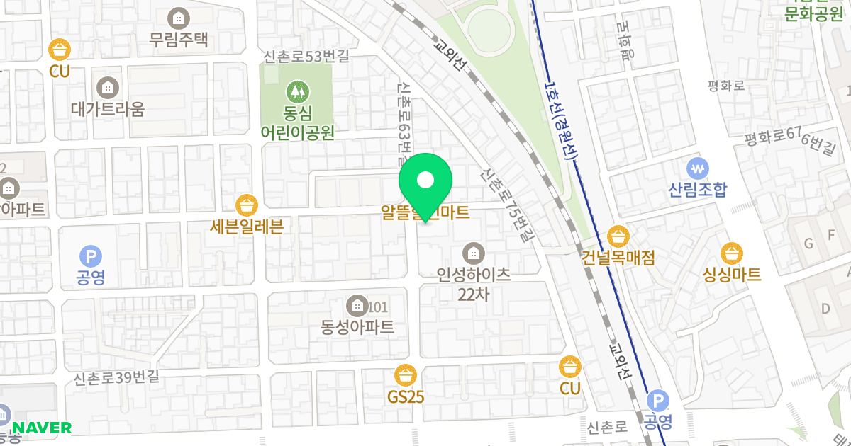 가능베네스트 위치 지도 - 경기도 의정부시 신촌로63번길 26