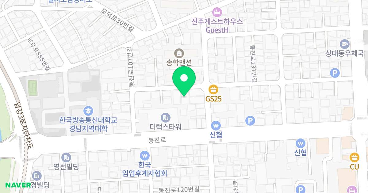 (292-22) 위치 지도 - 경상남도 진주시 동진로119번길 9-1