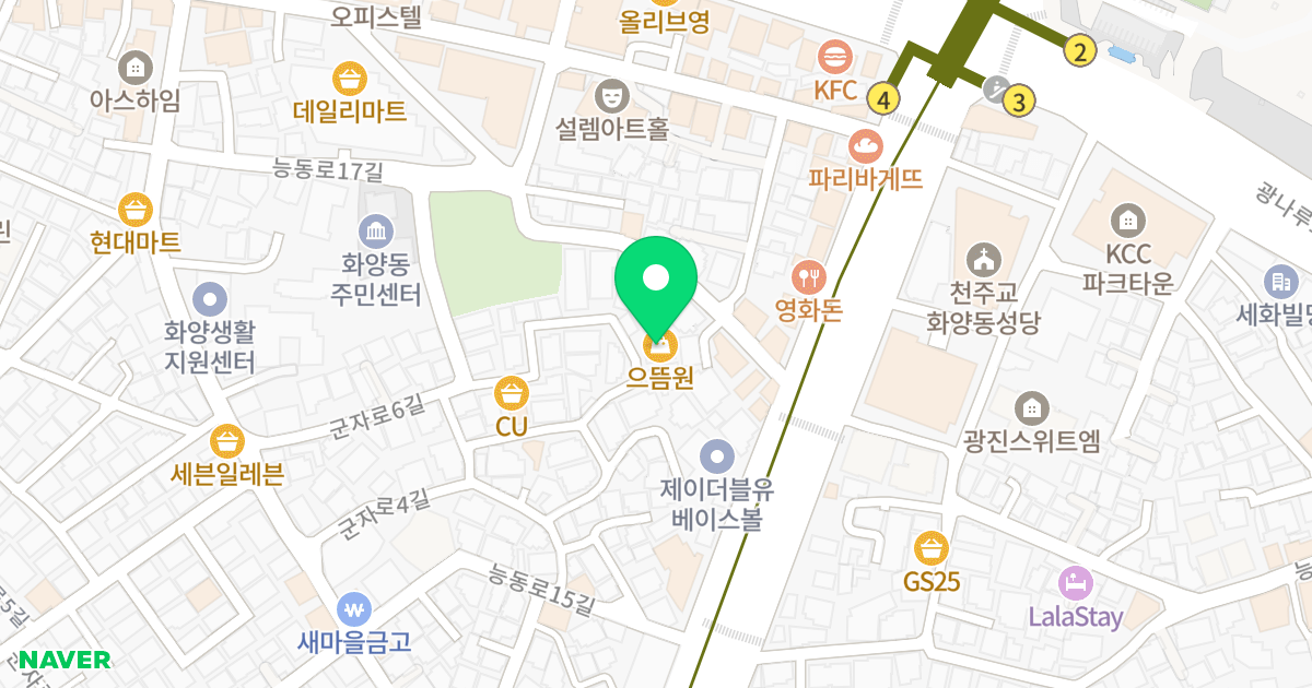 (101-3) 위치 지도 - 서울특별시 광진구 군자로6길 41