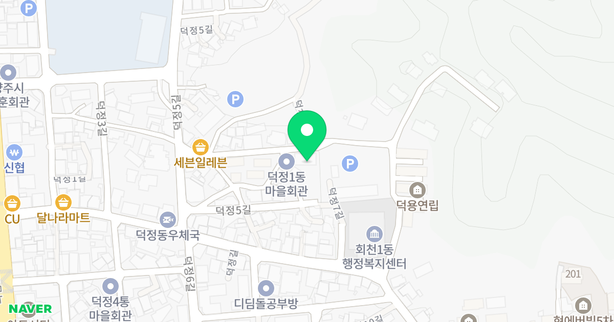주건축물제1동 위치 지도 - 경기도 양주시 덕정5길 14-30