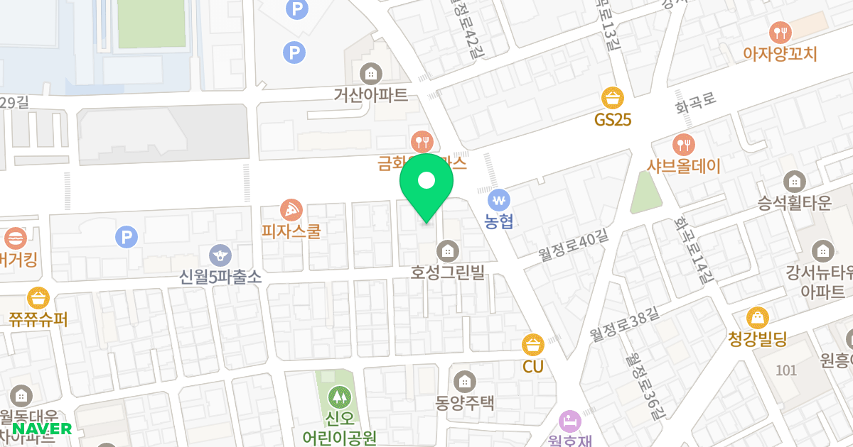한울팰리스 위치 지도 - 서울특별시 양천구 화곡로 94