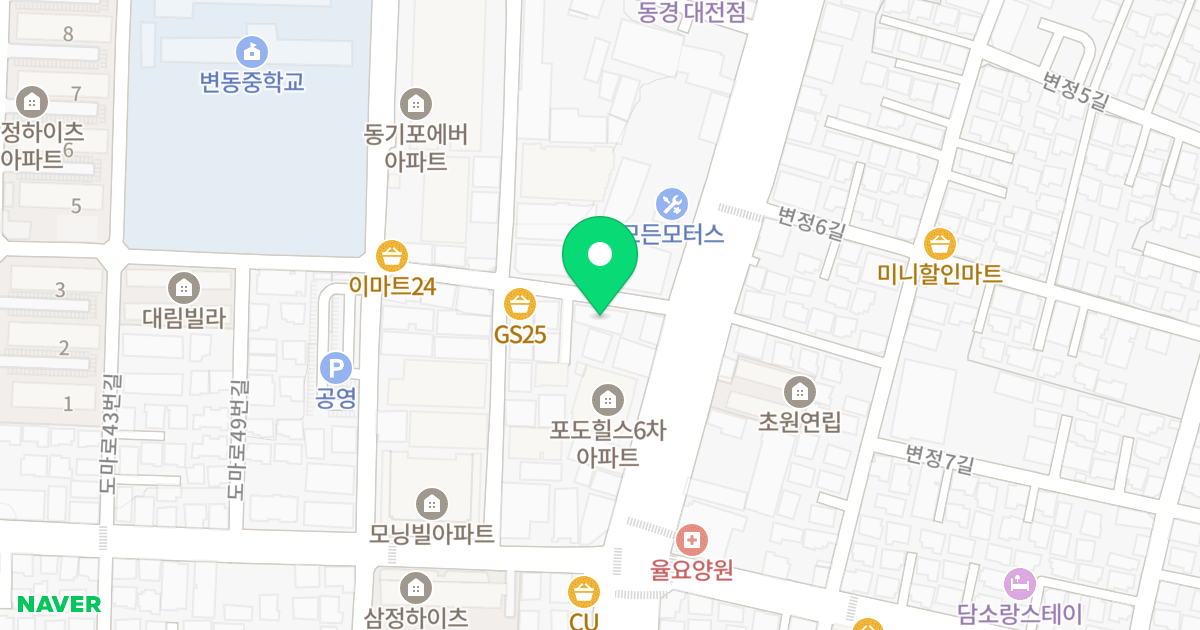 포도힐스 Ⅱ 위치 지도 - 대전광역시 서구 도산로167번길 9