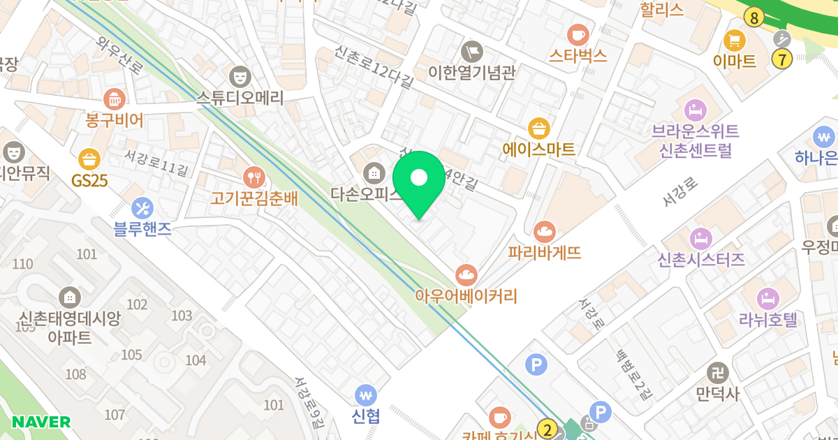 정호오피스텔 위치 지도 - 서울특별시 마포구 신촌로12길 59