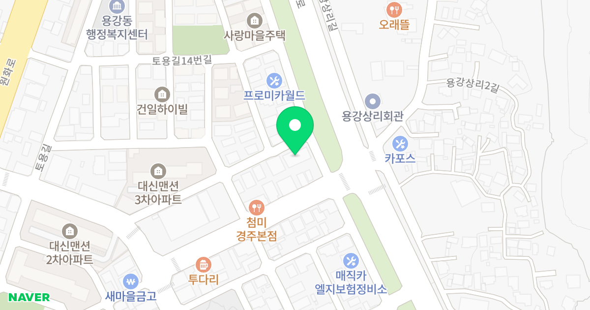 자연하우스1 위치 지도 - 경상북도 경주시