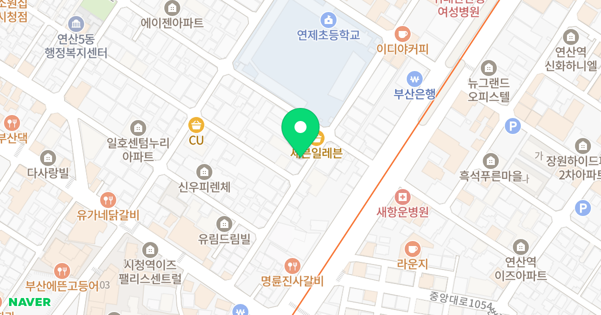 홍림골든빌 위치 지도 - 부산광역시 연제구 월드컵대로145번길 80