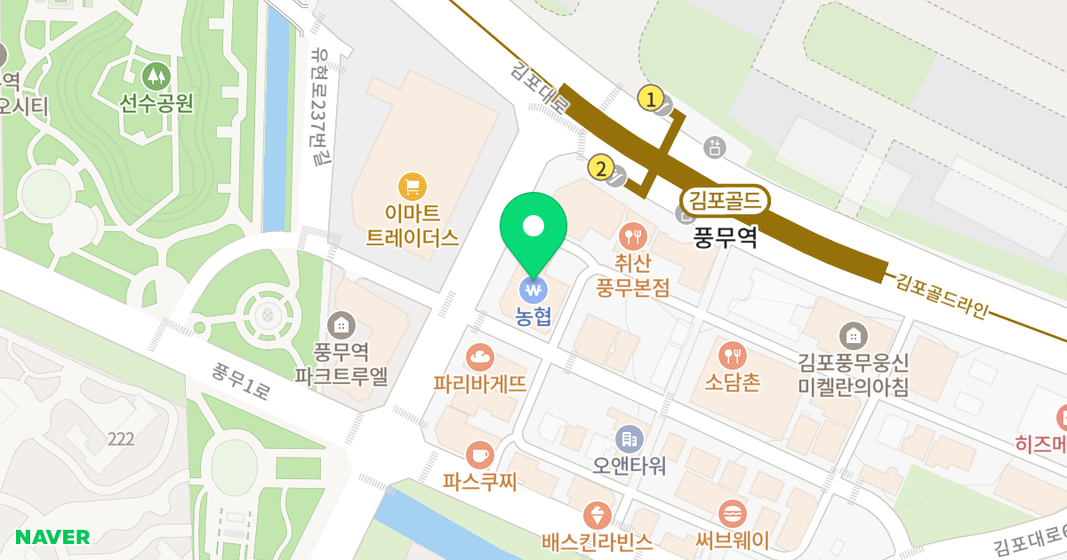 신유베라트 위치 지도 - 경기도 김포시 유현로 242