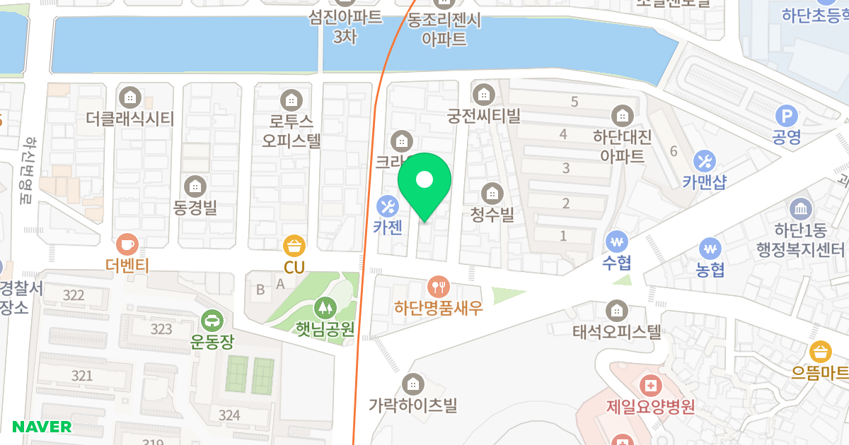 (주)건우주택 위치 지도 - 부산광역시 사하구 동매로 25-4