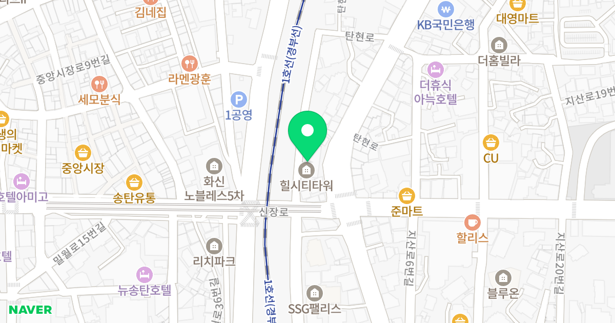힐시티타워 위치 지도 - 경기도 평택시