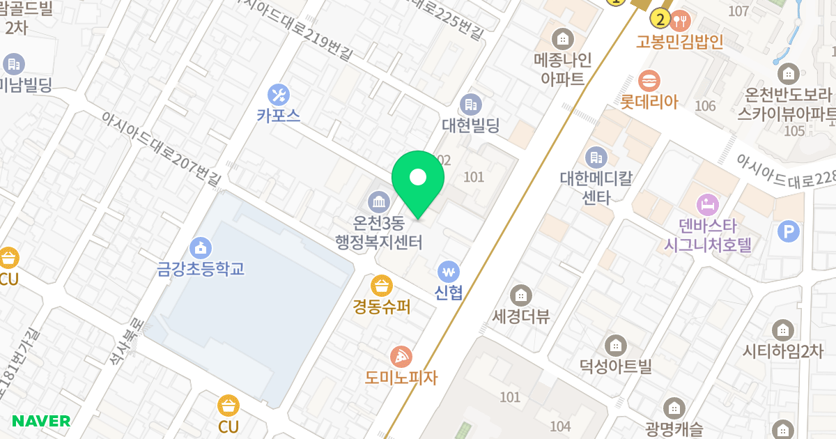 태경에버리치 위치 지도 - 부산광역시 동래구 사직북로28번길 154
