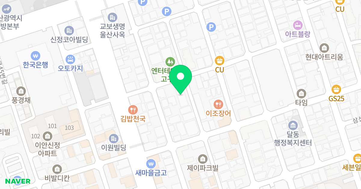 늘안애 위치 지도 - 울산광역시 남구 돋질로76번길 12