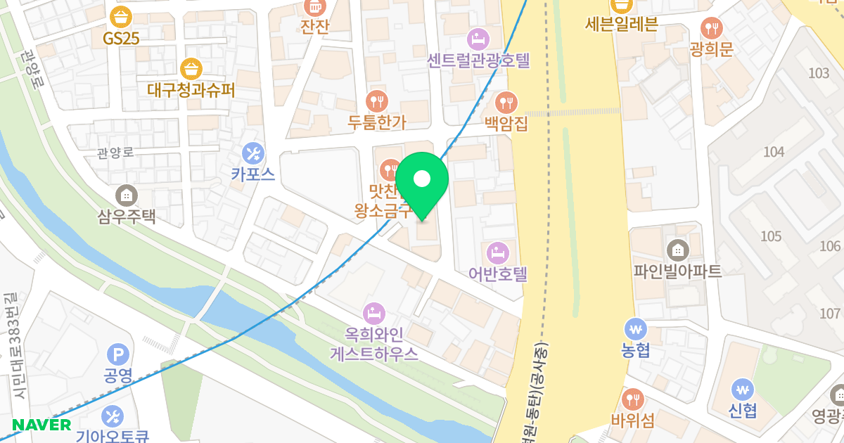 서진스테이뷰 위치 지도 - 경기도 안양시 동안구