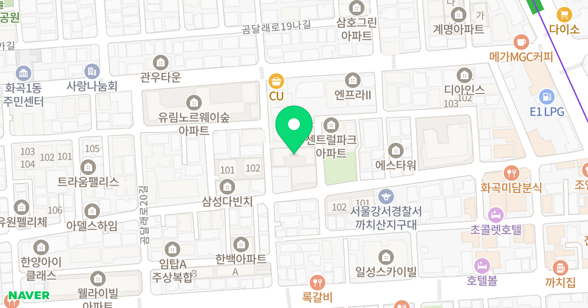 도양라비앙아파트 위치 지도 - 서울특별시 강서구 곰달래로22길 15