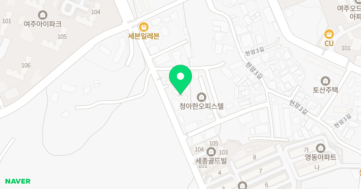 The 이끌림 D동 위치 지도 - 경기도 여주시 현암2길 54