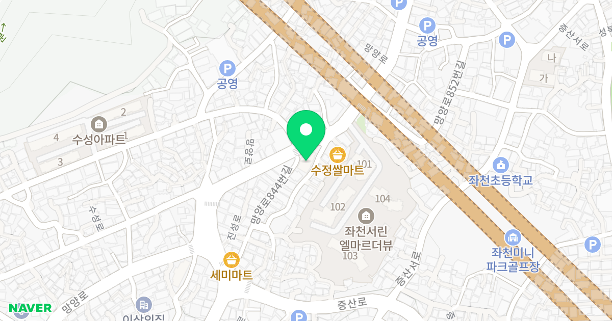렉슬A동 위치 지도 - 부산광역시 동구 망양로846번길 4